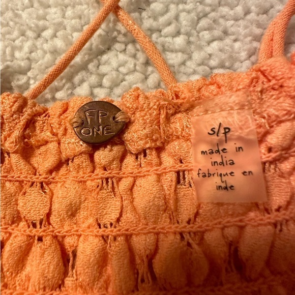 Free People Adella Maxi Slip Dress Coral Orange FP One - Picture 13 of 15